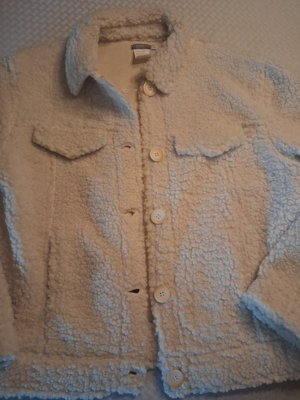 Earthbound Cream Sherpa-Lined Jacket - Cozy Lining